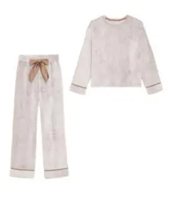 GU マシュマロフィールラウンジセット ブラウン　/長袖パジャマ M