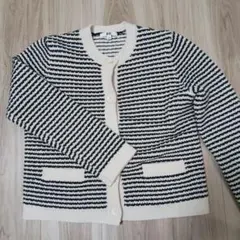 ストライプニットカーディガン Mサイズ　UNIQLO