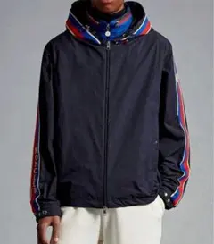 MONCLER フーディスプリングハーフコート パーカー ENET ネイビー