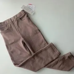 DAILY LINE あったか裏起毛ブラウンパンツ 110㌢