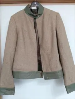 【最終価格】ワールド INDIVI ラメ入りベージュジャケット