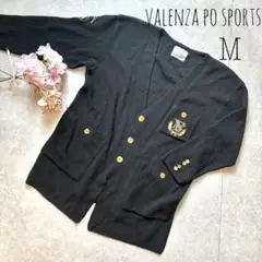 バレンザポースポーツ　valenza po sports ウールカーディガン　黒