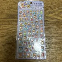 シール　ボンボンドロップシール　カピバラ　立体　ぷくぷく