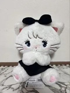 mikko BLACK RIBBON BIGぬいぐるみ　ムース　黒リボン