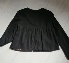 green label relaxing 黒 ノーカラージャケット