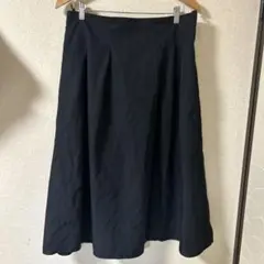 黒 フレアスカート ゴムウエスト