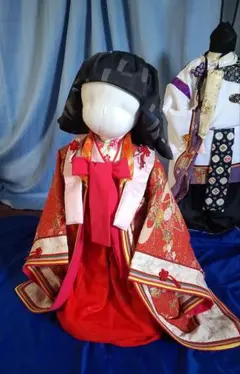 (ベビー用十二単)　　　平安時代十二単風羽織り