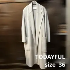 TODAYFUL ウールオーバーコート 36 エクリュ ロングコート