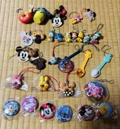 ディズニーストラップとバッジセット