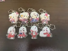百鬼あやめ ランダムアクリルキーホルダーフルセット ＋ 4連結チャーム
