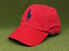 新品並行正規 ポロ ラルフローレン No 3 ビッグポニー 赤紺 キャップ 帽子