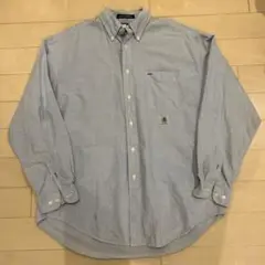 TOMMY HILFIGER 長袖シャツ L 青　ブルー