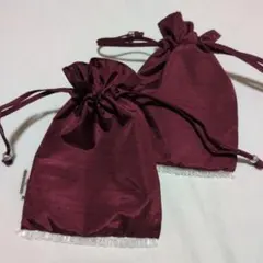 【美品】コムサ　巾着ポーチ2点