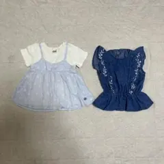 女の子　80cm テータテート　夏服セット　ナチュラル　まとめ売り　保育園