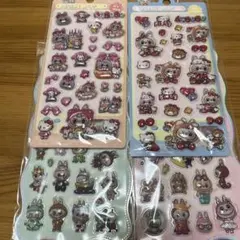 ラブブボンボンドロップシール　ぷくぷくシール