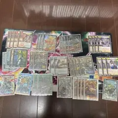 ガイアッシュ覇道デッキ、3重スリーブ入り、パーツセット