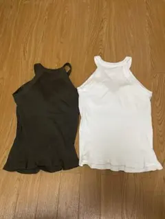 【6/7まで】ユニクロ　ホルターネックブラタンクトップ　2枚セット