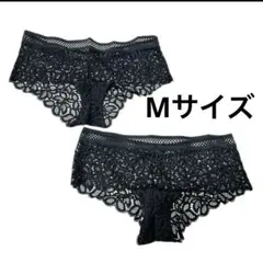 2枚❣️アイリス＆リリー レディース ヒップスター ブリーフ ショーツ M 黒