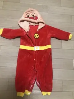 アンパンマン フリースロンパース 赤
