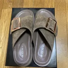 MOHI SLOBE IENA 別注バックルサンダル 36 スエード 厚底 MOHI SLOBE IENA 別注バックルサンダル 36 スエード 厚底 - メルカリ