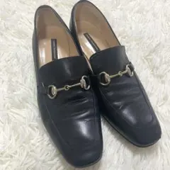 FABIO RUSCONI ファビオルスコーニ 黒 ローファー レザー