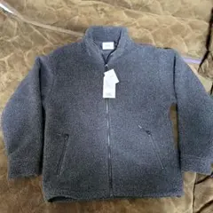 SHIPS any　 リサイクル ボア スタンドカラー ジップ ブルゾン