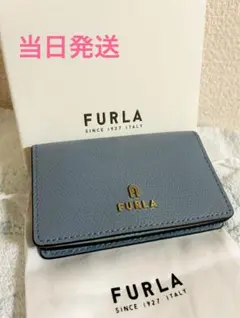 【当日発送】フルラ 名刺入れ　ブルーのサムネイル