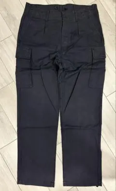 90s 実物ドイツ軍 モールスキン カーゴパンツ Black w88