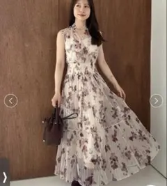 イザベルマランエトワール トゥモローランド 花柄 ギャザー ワンピース