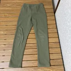 ベルメゾン 千趣会　オリーブグリーン カーキ色　ロングパンツ 裏起毛