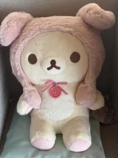 非売品 リラックマ 特大110cm ぬいぐるみ 当選品 ポポロスパ コック帽 非売品 リラックマ特大110cm ぬいぐるみ 当選品 懸賞 ポポロスパ