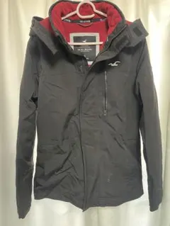 Hollister ナイロンジャケット Sサイズ ブラック/レッド