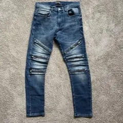 REPRESENT バイカーデニム スキニー スリムフィット ダメージ - メルカリ