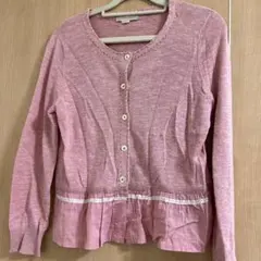 HUMAN WOMAN ピンクカーディガン