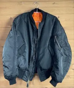 ALPHA 80s MA-1 IDEALジップ ブラック Lサイズ