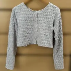 archives アルシーヴ ショート丈 トップス カーディガン 水色 M