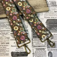 インド刺繍リボン　インド刺繍リボンショルダー　ハンドメイド　スマホショルダー