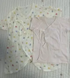 ミキハウス☆ベビー肌着50㎝＆ロンパース60㎝（多色）のセット