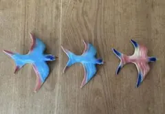 バード 鳥 オブジェ ウォールデコ 壁飾り 3個セット