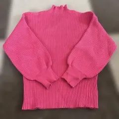 ピンク　長袖ニット　セーター　GORGE