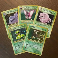 【旧裏】草タイプ ★ 5枚セットのサムネイル