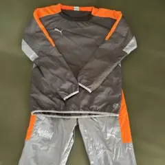 Puma ピステ上下セット グレー/オレンジ　140