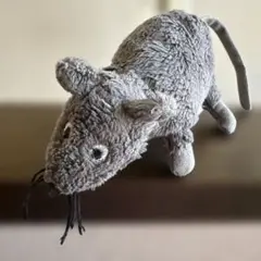 ikea ねずみ　ぬいぐるみ　グレー