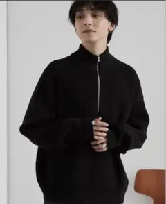 ブラック ハイネック セーター