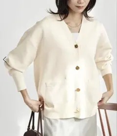 ⭐︎green label relaxingパフニットカーディガンウォッシャブル⭐︎