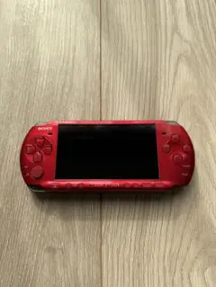 動作確認済み　SONY PSP 3000本体 レッド　SD 充電器付き