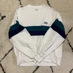 Lee トレーナー ホワイト レディース M ロゴ スウェット