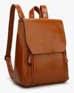 新品未使用品　2wayキャメル被せ型リュック