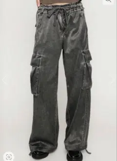 23AW DIESEL ブラックデニムカーゴパンツ DーSIRE- CARGO - メルカリ
