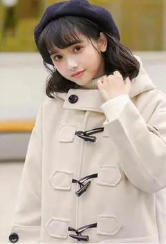 ダッフルコート レディース 学生 コート ダッフル ロング 白 ロングコート